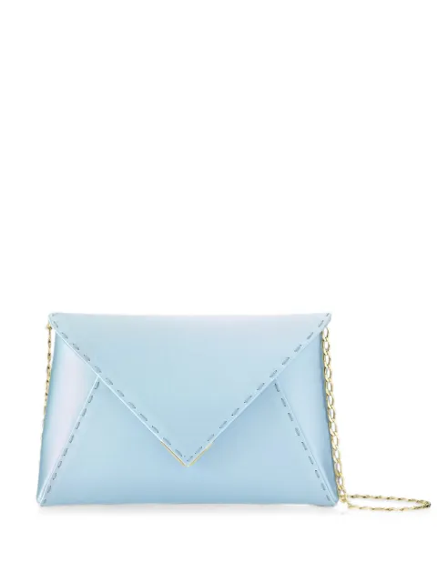 Tyler Ellis Lee Pouchet hand-stitched clutch bag Blue T250SA458O
