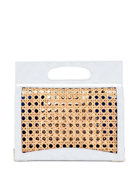 Tyler Ellis Stella wicker tote bag White T76LEW111O