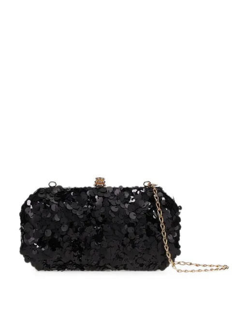 Tyler Ellis small Perry sequin-embellished clutch bags Black T64ES001O