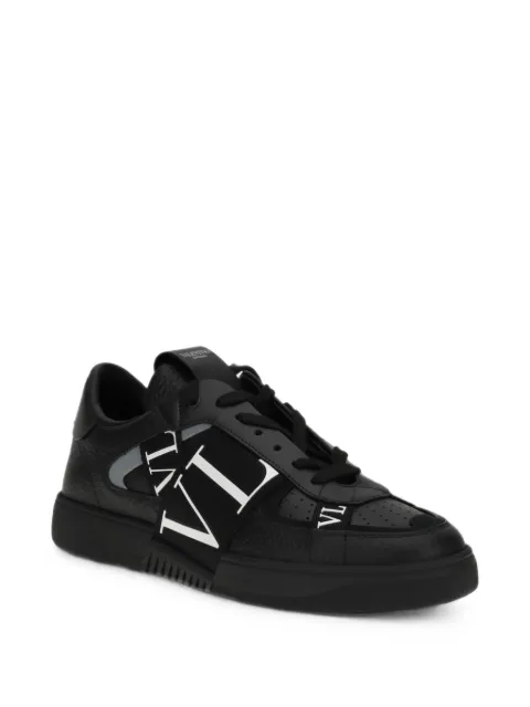 Valentino Garavani low-top calfskin VL7N sneakers with bands Black 9Y2S0C58WRQ