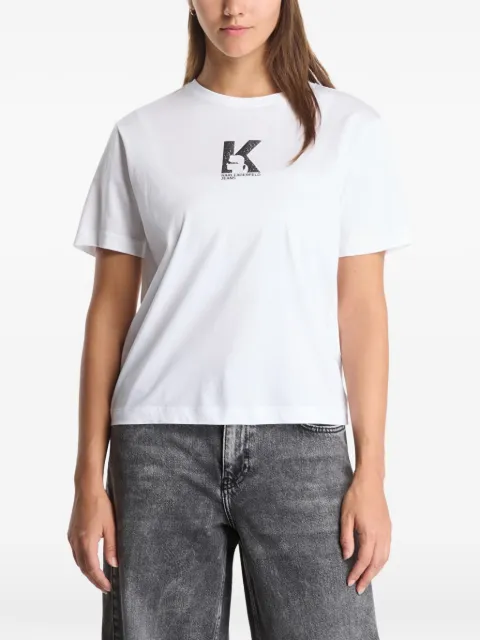 Karl Lagerfeld Jeans logo-print T-shirt White B3W17018100