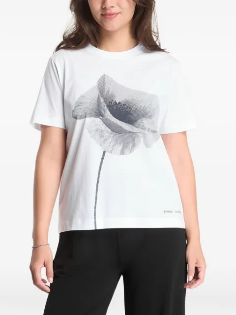 SAMSOE SAMSOE flower-print T-shirt White F25200025CLR002698