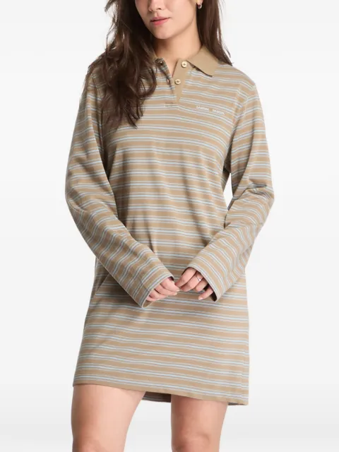 SAMSOE SAMSOE striped long-sleeve mini dress Neutrals F26200078CLR002702