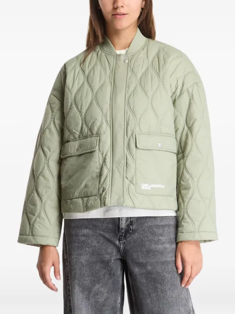 Karl Lagerfeld Jeans light quilted jacket Green B3W150222ON