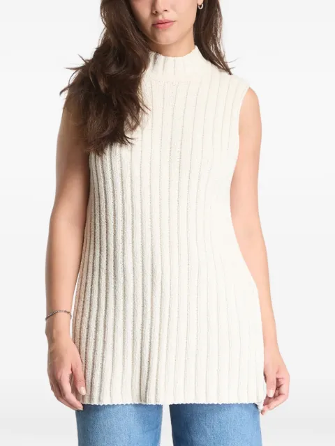 SAMSOE SAMSOE Sajasmin ribbed cut-out sweater Neutrals F26100162