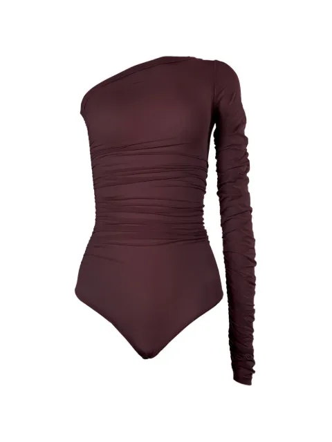 Wolford draped one-shoulder bodysuit Purple 78332