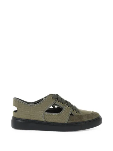 Fabiana Filippi cut-out low-top sneakers Green ASD274A906H1306156