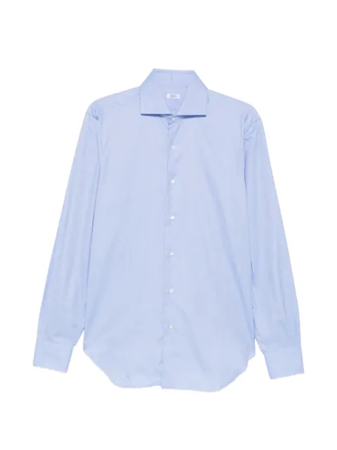 Barba spread-collar button-up shirt Blue 57002