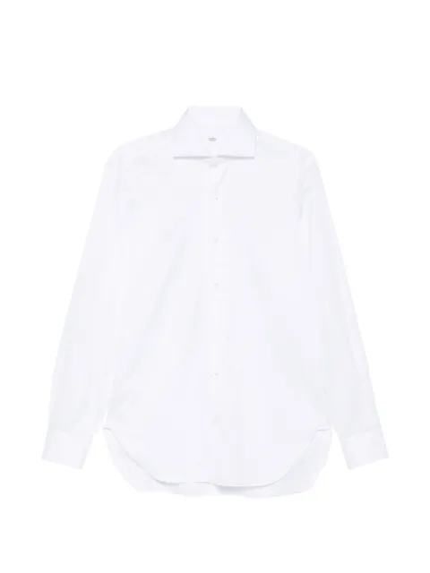 Barba spread-collar button-up shirt White PZ8350