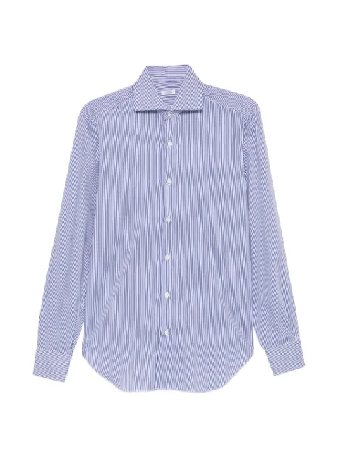 Barba striped long-sleeve shirt White 57010