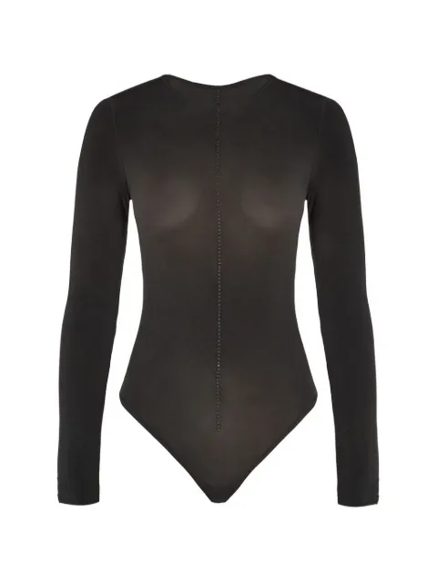 Wolford crystal-embellished seamless bodysuit Black 78324