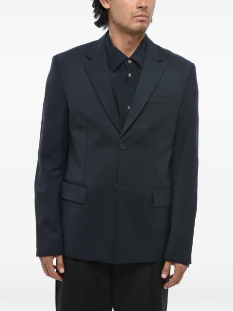 Off-White Staff Uniform single-breasted blazer Blue OMEN063G23FAB0014600