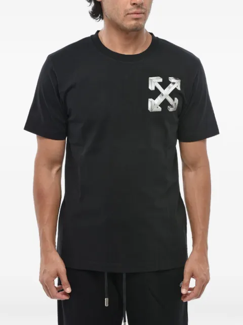 Off-White Arrows logo-print T-shirt Black 44MAA027F5J00A1072