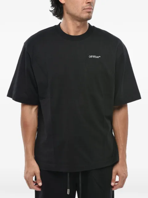 Off-White Scribble Diag logo-print T-shirt Black 44MAA120F5J00M