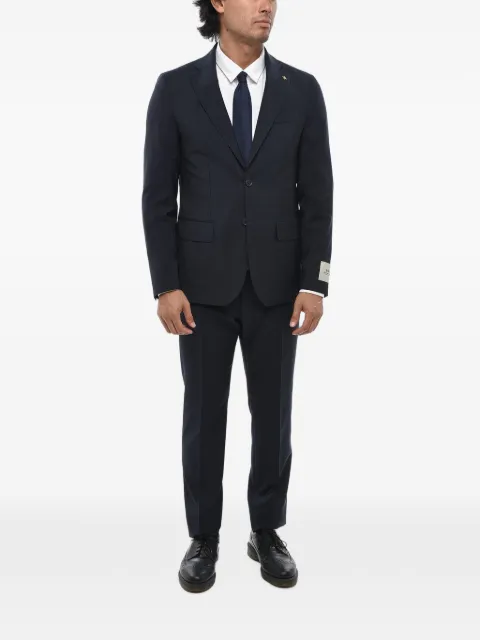 Corneliani notch-lapel single-breasted suit Blue 277Z632734135001