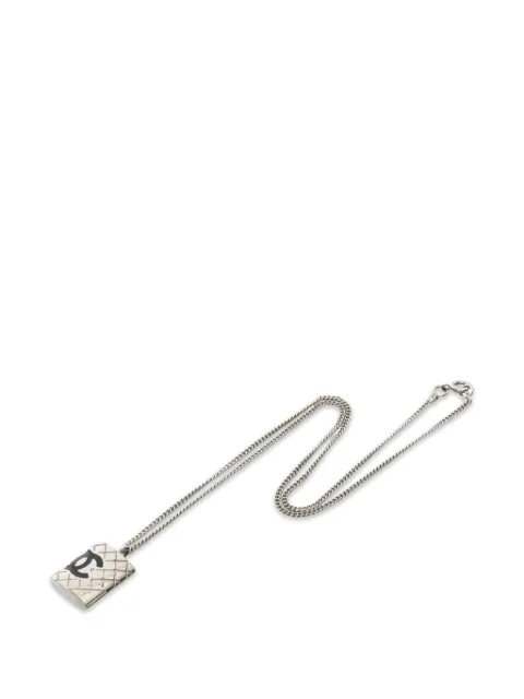 CHANEL Pre-Owned 2005 Brass Cambon Ligne Pendant Necklace costume necklace Silver EE6WA0CQI067K8WH
