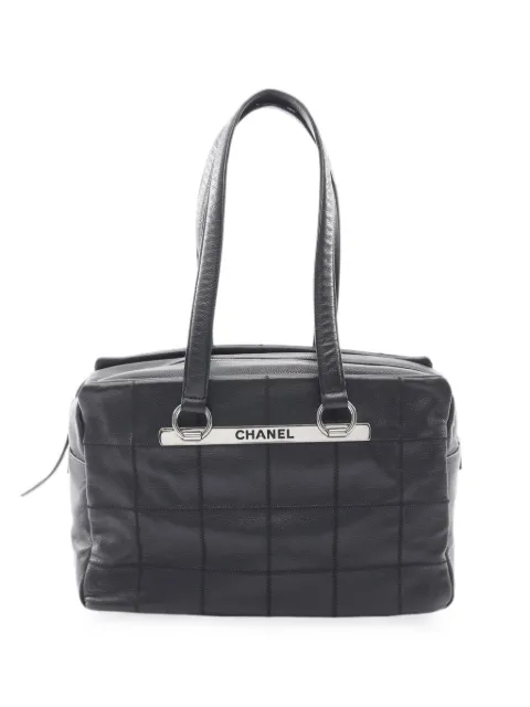 CHANEL Pre-Owned 2004-2005 Choco Bar Caviar East West Bowler Bag shoulder bag Black VLEPLMD0RE6L7MC8