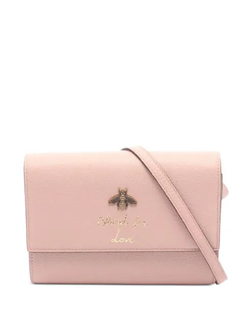Gucci Pre-Owned 2016-2026 Animalier Blind For Love crossbody bag Pink 3BWWO08A4GAJ5Q21