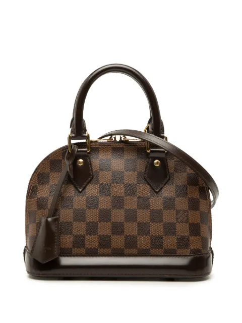 Louis Vuitton Pre-Owned 2014 Damier Ebene Alma BB satchel Brown 3WBJVA5UC44KKK3V