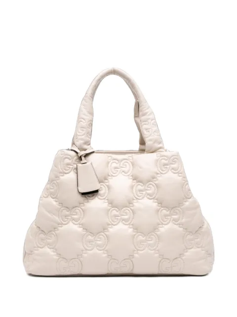 Gucci Pre-Owned 2016-2026 Large GG Matelasse Calfskin tote bag White UU4IRP2BTDAB35QG