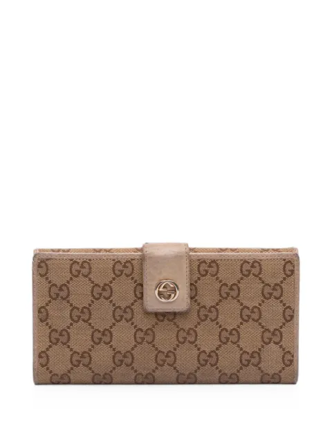 Gucci Pre-Owned 2000-2015 GG Canvas Miss GG Continental Wallet long wallets Neutrals UBBK8HJ2KA1UVWEH