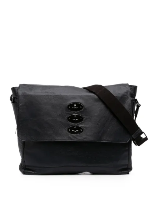 Mulberry Pre-Owned 2000-2026 Grained Calfskin Brynmore Messenger Bag crossbody bag Black TWASE1FVNTQ8W0NL
