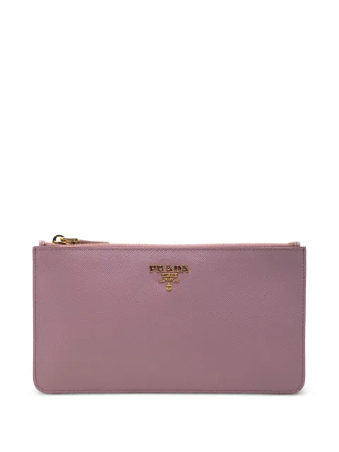 Prada Pre-Owned 2010-2026 Saffiano Flat pouch Purple H9QCVV0O5HXUAV30