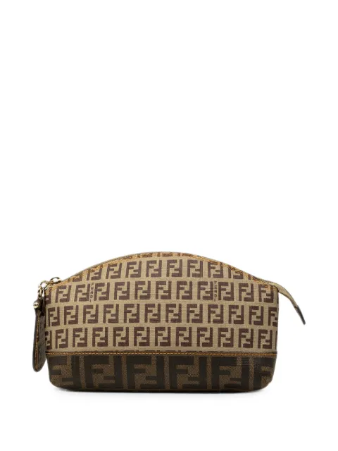 Fendi Pre-Owned 2000-2010 Zucca and Zucchino Coated Canvas Cosmetic pouch Neutrals 8O0JVU1M0Y20J1SO