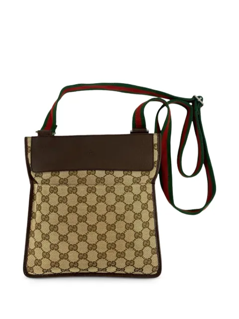 Gucci Pre-Owned 2000-2015 GG Canvas Web crossbody bag Neutrals ULO6QDJWT3M7GMPP