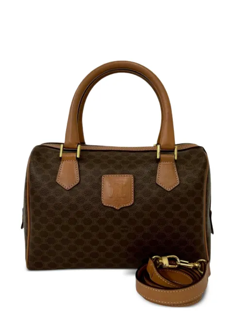 Celine Pre-Owned 2013 Macadam Coated Canvas satchel Brown MWSBYUUSUA52AWF7