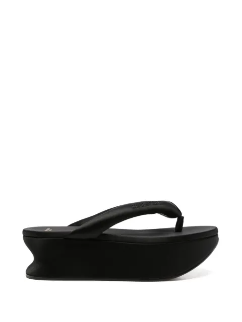 Balenciaga Gaeta thong sandals in black Black 869909W0WM0
