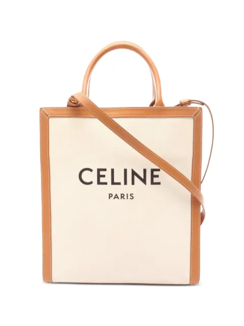 Celine Pre-Owned 2021-2022 Small Canvas Vertical Cabas satchel Brown PK5CKTPNP62W2ZFI