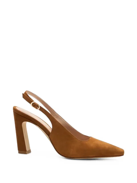 Stuart Weitzman Stassi slingback suede pumps Brown SO116SUEYVY