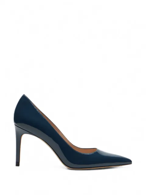 Stuart Weitzman Stuart Power pointed-toe pumps Blue SJ950PATY44