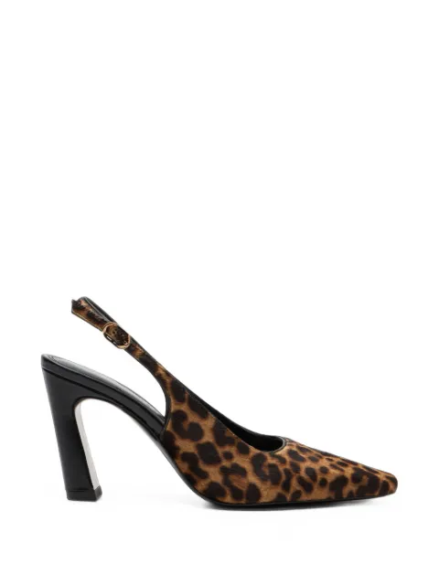 Stuart Weitzman Stassi leopard-print slingback pumps Brown SO123LEH
