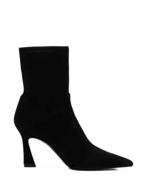 Stuart Weitzman Vinnie sculptural ankle boots Black SM884SUSBLK