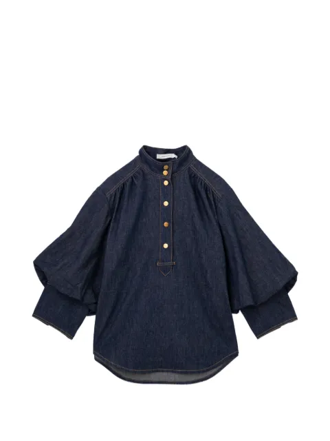 ZIMMERMANN Billow denim blouse Blue FFHKZMMTP0518TFXRNYX001