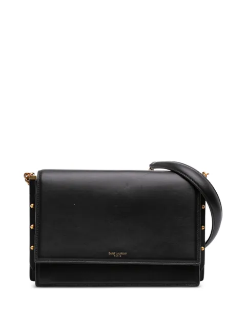 Saint Laurent Pre-Owned 2018 Leather Zoe crossbody bag Black SPTTGYAWQ5ND1OK0