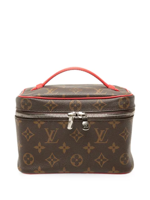 Louis Vuitton Pre-Owned 2021-2026 Monogram Macassar Nice Mini Case vanity bag Brown YTEOUIWLWPPX0K7P