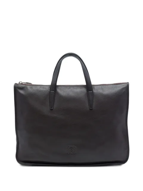 Loewe Pre-Owned 2011 Leather Anagram Toledo Briefcase business bag Brown P0FGFKSUC62NRG3K