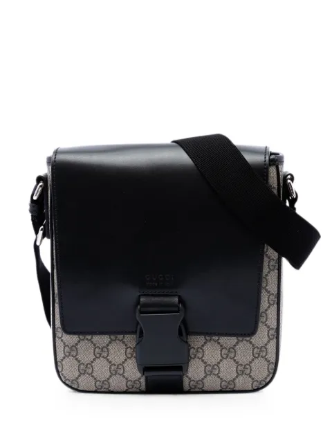 Gucci Pre-Owned 2016-2026 GG Supreme Flap Messenger Bag crossbody bag Neutrals NGOCPU2VAVXSELG8
