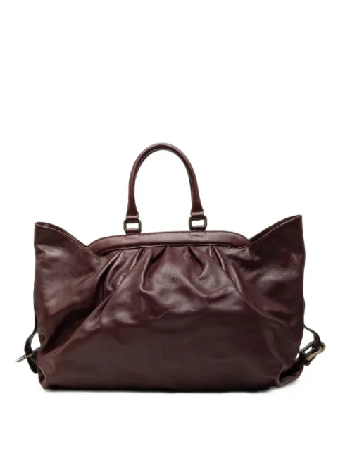 Fendi Pre-Owned 2000-2010 Leather Doctor B handbag Red SN9OBCW8NTS5SC9M