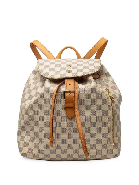 Louis Vuitton Pre-Owned 2016 Damier Azur Sperone backpack White SBEXAOVQBI9ML67V