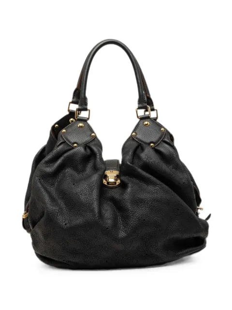 Louis Vuitton Pre-Owned 2011 Monogram Mahina L hobo bag Black R0QK3B0KWT45LO9W