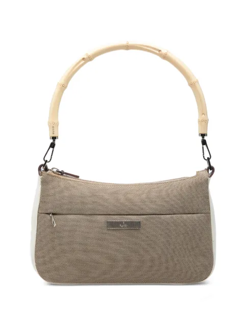 Gucci Pre-Owned 2000-2002 GG Canvas Bamboo Top Handle handbag Neutrals OS2IQXC9I55284PN