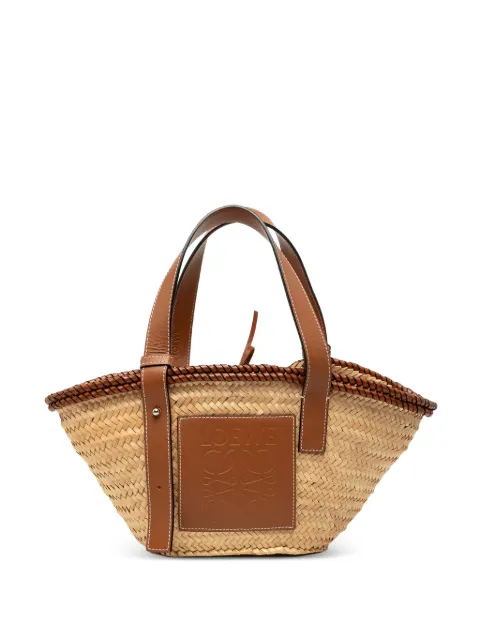 Loewe Pre-Owned 2021 Small Raffia Anagram Basket tote bag Neutrals M3JFVEPVA6S9R7GV