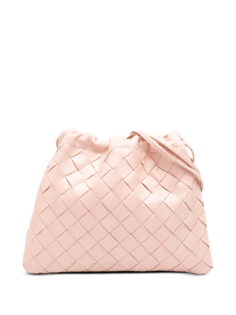 Bottega Veneta Pre-Owned 2012-2026 Small Nappa Intrecciato Dustbag Drawstring crossbody bag Pink F1RWDM3CDS2QK2LM