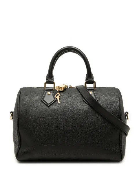 Louis Vuitton Pre-Owned 2021-2026 Monogram Giant Empreinte Speedy Bandouliere 25 satchel Black LT0UH7OZ412JCPXO