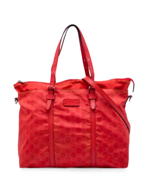 Gucci Pre-Owned 2016-2026 GG Nylon satchel Red E6CKFD8TSLCLRX7L