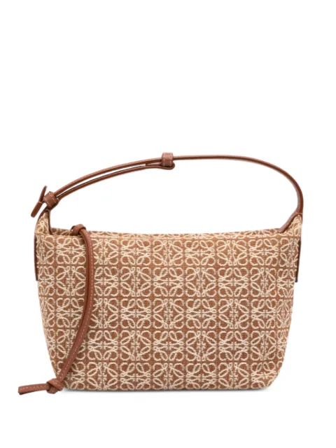 Loewe Pre-Owned 2022 Small Anagram Canvas Cubi Bag shoulder bag Brown E17CVUO2OSN8P3D0